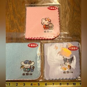 Hello Kitty Character Hand Towels/Washcloth Set Japan
